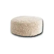Huxford Grove The Jamieson Sheepskin Ottoman Pouffe w/ Zipper 50cm Eggshell