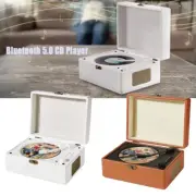 【Soft Voice】Desktop Bluetooth 5.0 CD Player w/ Speaker CD Player for Home Retro