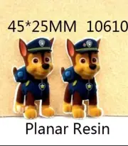 5 qty Planar Resin Flatback Hair Bow Center 1010610 Paw Patrol Dog