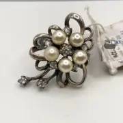 Solid Silver 925 Ring Pearl Women's Jewelry