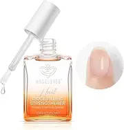 Modelones 15ml 8-in-One Nail Ridge Filler Strengthener Base Coat Nail Polish Repair Nail Growth Treatment for Thin and Damaged Nails, Crystal Clear