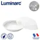 【法國Luminarc】樂美雅 石紋 8吋深餐盤附微波蓋組/玻璃餐盤/微波餐盤