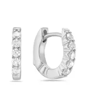 Forever Creations 14K 0.35 ct. tw. Diamond Huggie Earrings