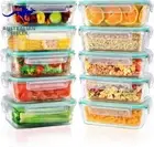 Airtight Glass Food Storage Containers with Lids - Glass Meal Prep Food Containe
