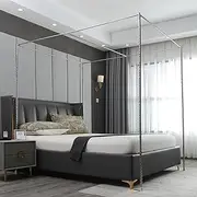 Stainless Steel Canopy Mosquito Net Canopies e, Mosquito Netting Bracket Four Corner Bed Post, Fit for Twin/Full/Queen/King/California King Size Bed,3M,1.5M