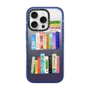iPhone 16 Pro Impact Case MagSafe Compatible Books Lovers [waterclolor Bookshelf]