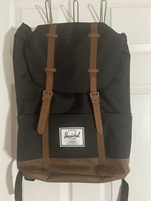HERSCHEL SUPPLY CO. Retreat Eco Black/ Brown Backpack 19.5L