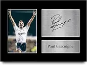 HWC Trading A4 Paul Gascoigne Spurs Tottenham Hotspur Gazza Gifts Printed Signed Autograph Picture for Fans and Supporters - A4