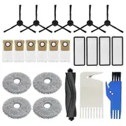 L20 Ultra or L10s L10 Ultra, Main Side Brush Hepa Filter Mop Cloth Dust Bags