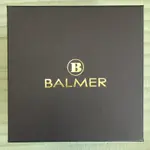 全新BALMER賓馬王石英錶白鋼戰馬黑框銀鋼錶帶帶日期型號：8123
