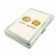 Better Together Em11 Cigarette Case with Built in Lighter Metal Wallet