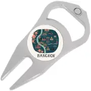 Bangkok Golf Ball Marker Divot Repair Tool Bottle Opener