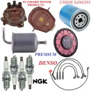 Tune Up Kit Filters Cap Wire Spark Plugs For NISSAN PICKUP L4 2.4L 1996-1997 (for: Nissan)