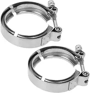 2pcs Exhaust Pipe Clamps Exhaust Pipe Bracket Hanger Mount Connector Auto Exhaust Pipes Mounting Clamp Fasten Clip