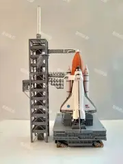 1/400 Space Shuttle Discovery with Launcher Platform Painted Model Collection