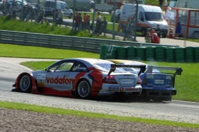 Alain Menu Opel and Bernd Schneider Mercedes fight for position Old Photo