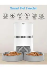 Automatic Cat Feeder, WellToBe Timed Pet Feeder Dry Food Dispenser