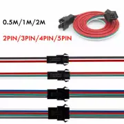 2/3/4/5Pin SM JST Extension Connect Cable Wire for 5050 WS2811/WS2812B LED Strip