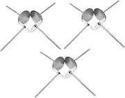 Cabilock 12Pcs Stainless Steel Cake Flower Nail Pastry Decorating Tools for DIY Cakes for Beginners for Cupcakes Cookies and Muffins