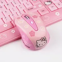在飛比找露天拍賣優惠-台灣現貨Hello kitty充電無線滑鼠 可愛 KT貓卡通