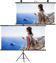 Namolit Projector Screen 4:3 Video Projection Screen Wall-Mountable and Stand-Compatible for Home Theater Office Movies