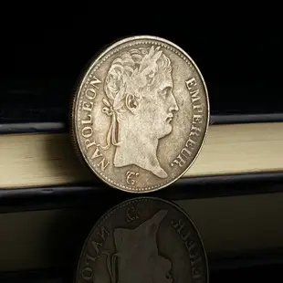 歐洲錢幣法國拿破侖一世頭像5法郎紀念銀幣銀元 外國硬幣古玩收藏