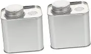 VILLFUL 2pcs Vacuum Sealed Coffee Canisters with Ring Compact Tea Containers for Kitchen Storage for Spices Coffee Beans Portable Design for Home Travel