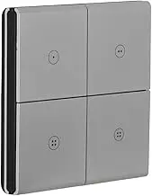 Candeo 4 button Wireless Scene Switch remote control, requires Tuya Zigbee Hub, interchangeable button tiles, USB rechargeable