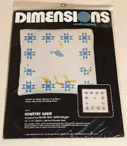 Dimensions Country Geese Pillow/PictureKit Candlewicking Embroidery New!