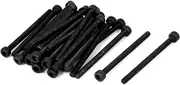 uxcell M3 x 40mm Carbon Steel Full Thread Hex Socket Cap Head Screws Bolts 25 Pcs