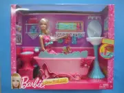 2012 BARBIE GLAM BATHROOM & BARBIE DOLL PLAYSET #Y2856 *NEW*