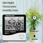 Digital LCD Thermometer Hygrometer Humidity Meter Room Indoor Temperature Clock.