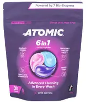Atomic 6 In 1 Laundry Capsules Wild Jasmine 30 pack 450g