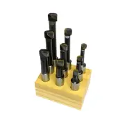 OPPOSITE HAND 9PC BORING BARS FOR BORING HEADS 12MM SHANK LEFT HAND RDGTOOLS