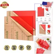 High-Quality 1/8 Inch Red Acrylic Sheets 16x20 - Ideal for Crafting and Display