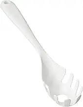 Dumpling Serving Utensil | Pasta Serving Tool | Spaghetti Spoon | Non-Slip Pasta Fork | Kitchen Utensil for Noodles | Comfortable Long Handle for Stirring and Serving Hot Pasta Dishes
