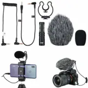 KM-VL1C Cardioid Microphone Vloggers For Canon EOS T8I 90D 80D SL3 5D 6D 7D 77D