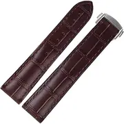 [EKSIL] Luxury Watch Band For Omega Strap Seamaster Genuine Leather Bracelet Deployment Buckle Tool Replacement Watch Accessories Parts