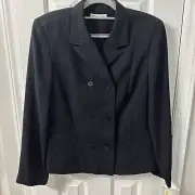 Amanda Smith Tailored Essentials Sport Jacket NWT Pinstriped Size 14 WACL-1