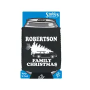 Family Christmas Robertson - Funny Novelty Stubby Holder With Base