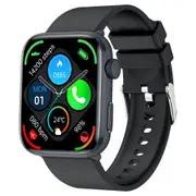 Smart Watch 1.85-Inch Fitness Watch with Heart Rate Noninvasive Blood Sugar Monitor HRV Detection Body Temperature SOS Call Activity Tracker