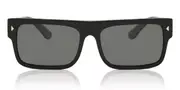 Prada PR A10SF Asian Fit Polarized 16K08G Men's Sunglasses Black Size 59
