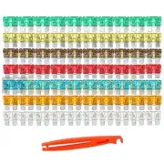 120 Pcs Mini Car Fuse Blade Fuse Assortment Kit Motorcycle Truck with Fuse Plier