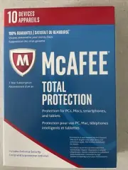 McAfee Total Protection 2022 10 Device (10 PC) 1 Year Antivirus Security