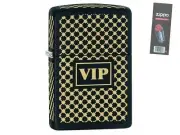Zippo 28531 vip very important person black matte Lighter + FLINT PACK