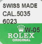ROLEX FACTORY NEW SEALED SECOND WHEEL 5035 6023