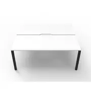 RAPIDLINE DELUXE RAPID INFINITY PROFILE LEG WORKSTATION No Screen 2 Person Double Sided W1200 x D750 x H730mm (per user) White Top Black Frame
