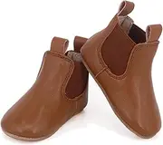 [SKEANIE] Baby & Toddler Riding Style First/Pre Walker Boots in Tan | Gorgeous Genuine Leather Baby & Toddler Riding Boots.