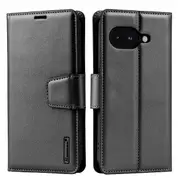 ZUSLAB for Pixel 9a Case, Hanman Leather Wallet Card Cover for Google (2025) - Black