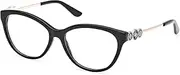 [GUESS] GU50230 001 Shiny Black 55/16/140 Women's Glasses, 001 Shiny Black, 55/16/140